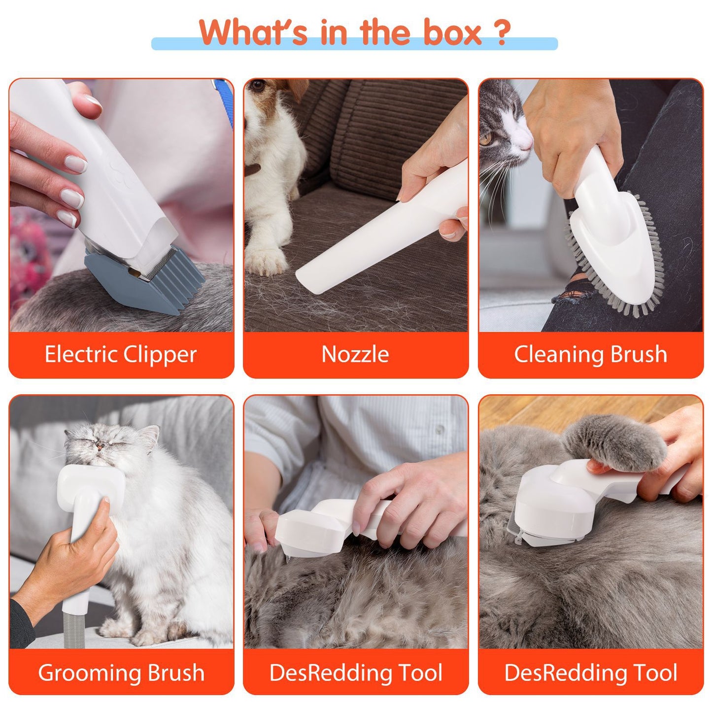 Wielofunkcyjny zestaw do groomingu psów i kotów