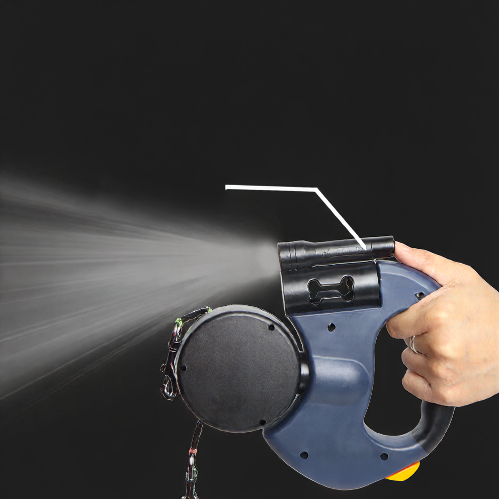 Automatyczna, regulowana, wielofunkcyjna smycz dla zwierząt